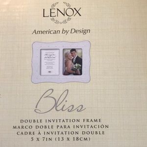 Lenox Bliss double picture frame 5x7